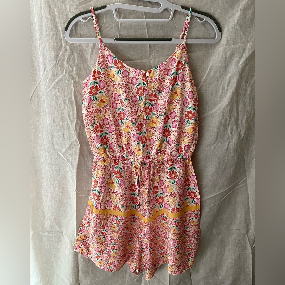 BeBop - Floral Sleeveless Romper (Juniors XS) NWT